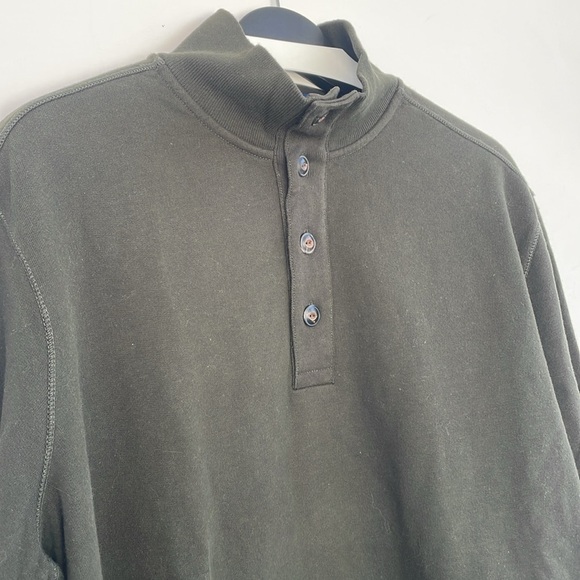 Polo Ralph Lauren Men's Dark Green L/S Pullover Mock Neck Button Sweater Sz XXL - Picture 10 of 16